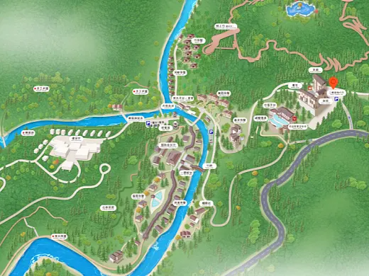 罗山结合景区手绘地图智慧导览和720全景技术，可以让景区更加“动”起来，为游客提供更加身临其境的导览体验。